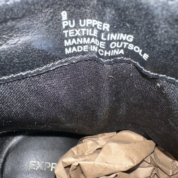 Women’s Express croc ankle boots in Black, size 9 - Picture 5 of 8